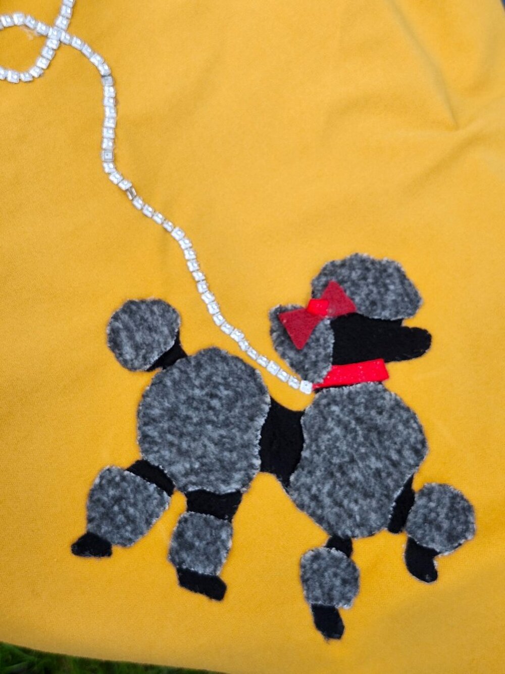 FUN RETRO Poodle Skirt Handmade Halloween Costume Felt Poodle SWING TIME